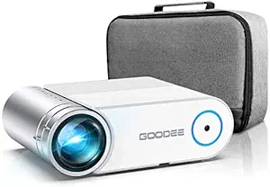 Projector, GooDee 2021 Upgrade G500 Mini Video Projector, Max 200