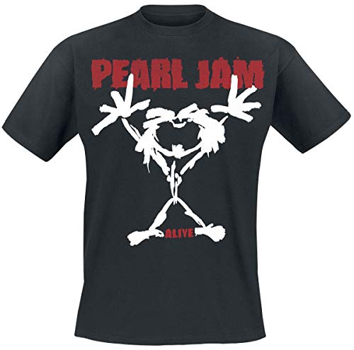 Pearl Jam Stickman Camiseta Negro S