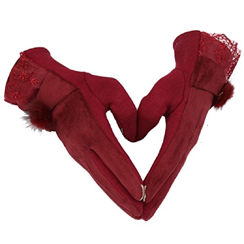 Preisvergleich Produktbild Handschuhe, Transer® Mädchen Winter Warm Touch Bildschirm Fäustlinge Riding Drove Handschuhe für Frauen