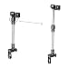 Baby Stroller Pram Wheelchair Bicycle Adjustable Angle Swivel Umbrella Bar Connector Holder Clip Clamp