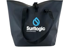 SURF LOGIC Surflogic Waterproof Dry-Bucket 50L Bolsa estanca, Adultos Unisex, Black (Negro), 50 l