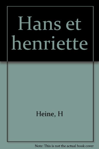 couverture de : HANS ET HENRIETTE