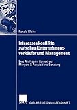 Image de Interessenkonflikte zwischen Unternehmensverkäufer und Management : Eine Analyse im Kontext der Mer