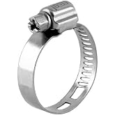 5 Adet Metal Ayarlanabilir Hortum Kelep&ccedil;esi 20-32 mm &ndash; Solucan Dişli Boru Kelep&ccedil;esi, Su Borusu, Tesisat, Otomotiv, Mekanik ve