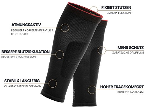 SPORTHACKS Sleeves – Schienbeinschonerhalter & Stutzenhalter mit Kompressionseffekt - 7