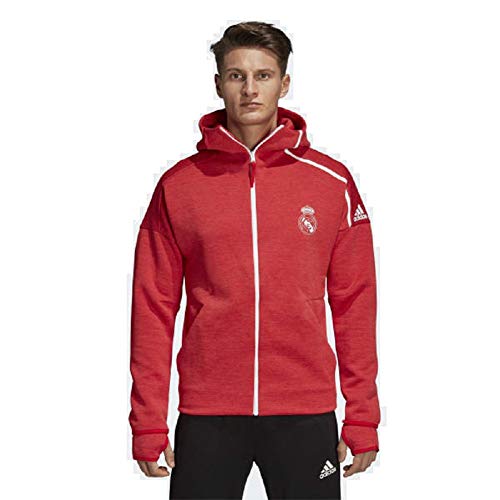 Preisvergleich Produktbild adidas 2018-19 Real Madrid ZNE Hoodie-Red XL