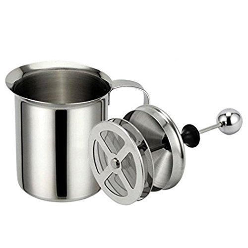 Manuelle Milchaufschumer, Saebye 800ML Edelstahl Milchaufschumer Doppel mesh Schaumbecher Schaumstoff Sahneknnchen Manuelle Milchaufschumer, Saebye 800ML Edelstahl Milchaufschumer Doppel mesh Schaumbecher Schaumstoff Sahneknnchen