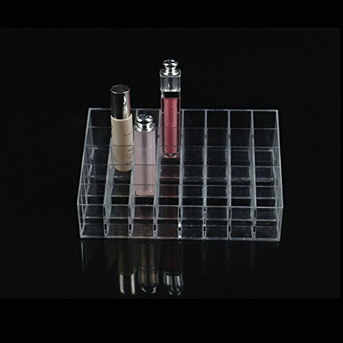 mobengo 40 Stand Clear Kosmetische Make-up-Organizer aus Acryl transparent für Lippenstift, Bürsten, Flaschen, und mehr klar Fall Display Rack Halter - 4