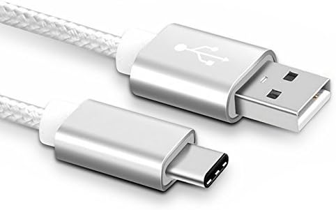 TWIN PACK USB Type C to USB 3.1 Cable (C to A) - 3.3ft/1m - Nylon Braided USB C Fast Charging Cable for Samsung Galaxy S8/S8+, Nexus 5X / 6P, OnePlus 2 / 3T, New Apple Macbook, HTC 10, Huawei P9, Nintendo Switch, Sony Xperia XZ, Lumia 950 / 950XL, LG G5 / G6 and MORE