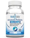 Health Labs Nutra's Advanced Probiotic Extra Strength Supplement for a Healthy Immune System, Restores Good Bacteria, Relieves Leaky Gut, Nausea, Indigestion 30 Day Supply