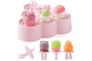 BLUELVES Moule à Glace, Moulle Esquimaux Silicone, Mini Moule a Glace, Glaces à L'eau, Ice Pop Mold Popsicle Sorbet DIY Réutilisable, Moulle Magnum pour DIY Sorbet Yaourts