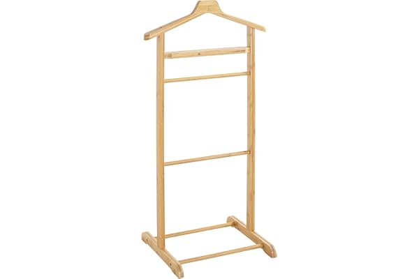 HAKU Betjäntställ naturfärgad, Bambu - Storlek: B 48 cm x H 97 cm x D 36 cm, Stil: Skandinavisk