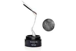 Didier Lab -Premium Gel Costruttore per Unghie Alta Densità- Particelle di Fibra di Vetro - Gel Ricostruzione Unghie Professionale - Semipermanente Rinforzato Smalto Gel Unghie Trasparente UV LED 15ml