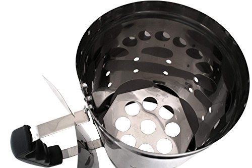 Anzündkamin Edelstahl 27cm Grillanzünder Grillkamin - 3