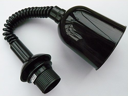 Preisvergleich Produktbild Zugpendel E27, schwarz bis 1,3m ausziehbar, PVC-Fassung