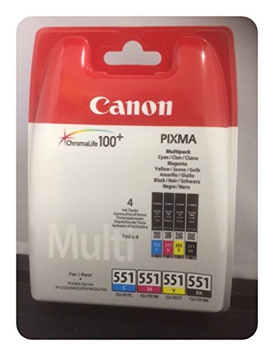 5 Original Druckerpatronen PGI-555 XXL black + CLI-551 bk/c/y/m für Canon Pixma MX 925 MX925 MX725 MX 725 Tintenpatronen - 3