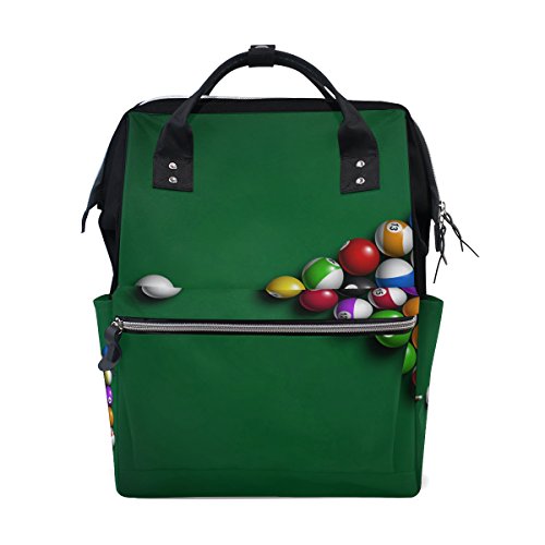 Preisvergleich Produktbild coosun Billard Kugeln Wickeltasche Rucksack, großes Fassungsvermögen muti-function Reise Rucksack