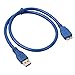 Produktbild Gilroy USB 3.0 Typ A Stecker auf Micro B Stecker, SuperSpeed 0,5 m, 1 m, 1,8 m, Blau 0.5 m