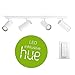 Produktbild PHILIPS HUE White Ambiance Buratto 4-er LED Deckenleuchte | inkl. Dimmschalter & LED-Leuchtmittel | Weiss | SmartHome ready: AMAZON ECHO & APPLE HOMEKIT kompatibel | 230V | GU10 | IP20 | LED Deckenlampe | Wohnzimmerlampe | Küchenleuchte | schwenkbar