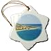 Produktbild 3drose Orn _ 75625 _ 1 Half Moon Bay, Marriott Resort, ST KITTS, Karibik CA32 gjo0099 Greg Johnston Schneeflocke Ornament, Porzellan, 3 Zoll
