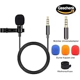 BIFY Lavalier-Kondensatormikrofone wurden für iPhone, iPad, iPod touch, iPad, Android-Smartphones, Windows-Smartphones und Sprach- oder Video-Computer entwickelt und können über eine 3,5-mm-Standardbuchse mit dem iPhone 8 plus verbunden werden. Tragbarer Sprachverstärker usw.