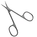 Cuticle scissors Model pointed Tower from stainless Stainless steel 9cm golden Screw