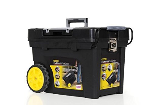 Stanley Mobile Montagebox, entnehmbarem Organizer, für Elektrowerkzeuge, ausziehbarer ergonomischer Stahlgriff, 1-97-503 - 2