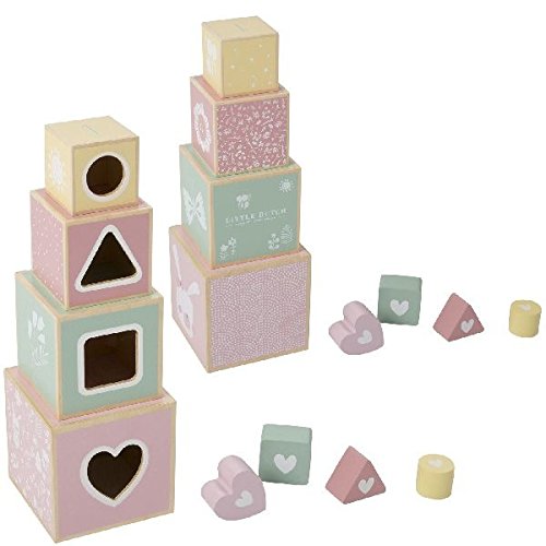 Preisvergleich Produktbild Tiamo 0412020 Little Dutch Stapelblöcke, rosa