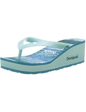 Desigual Damen Lola Blue Aquarella Sandalen