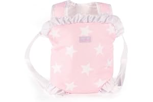La Nina (24X31X2 Cm) Mochila Portabebé para Muñecas Carlota, color rosa, 24 x 31 x 2 cm (Diset 60407)
