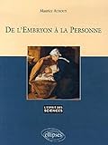 De l'Embryon à la Personne