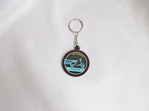 Item is next day delivery. Key Ring Vespa Piaccio Size 4.5 cm or Ring or Necklace made from silicon)