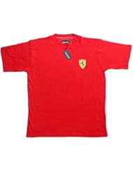 Ferrari Small scud TSH pe08 – Camiseta para hombre Scuderia Ferrari Team té de Fórmula 1 F1 Rojo Camisa Top Cotton, rojo, XXL