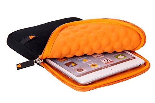 V7 TDM23BLK-OG-2E Ultra Protective Neopren Schutzhülle für Tablet-PCs bis 8 Zoll und iPad mini – schwarz-orange - 3