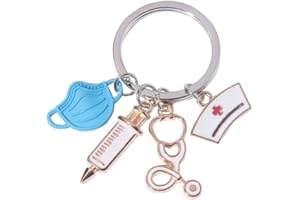 FAMIDIQGO Breloczek do kluczy dla pielęgniarki z grawerunkiem, najlepsza przyjaciółka, serce, najlepsza przyjaciółka, prezent