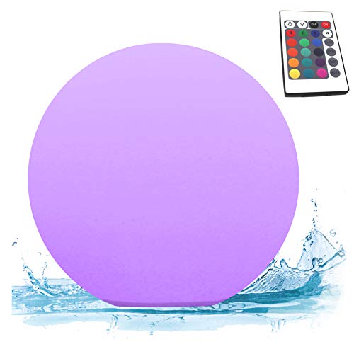 PK Green Luz Flotante Piscina, Bola LED Grande Exterior 40cm