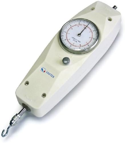 Mechanical force gauge for measuring push and pull forces [Sauter FA 500] with peak hold function