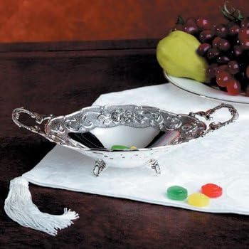 Silver Plated Dish 3 Footed Square For Sweet / Nut - Studio Silversmith