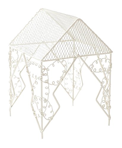 Preisvergleich Produktbild Unbekannt Mini-Gartenhäuschen, Creme