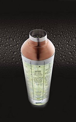 Bar Craft Boston Cocktail-Shaker, Glas, 650 ml, Kupfer-Finish - 3