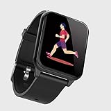 Lome Fitness-Tracker, Intelligentes Wasserdichtes Armband 1,3-Farb-Bildschirm Herzfrequenz Blutdruck Schlaferkennung Armband, Kompatibel Mit Android IOS-System,Black