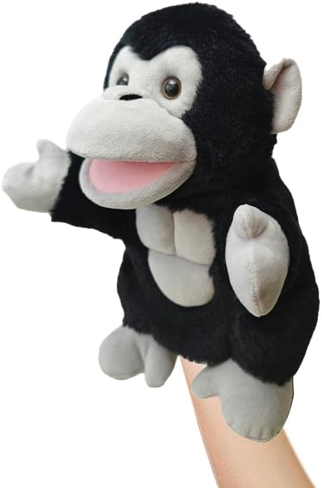 LOMTRATS 2026 Marionetas de Mano de Animales con Boca Abierta móvil para niños, Lobo, león, etc Contar Historias, enseñar, Preescolar, Regalos de cumpleaños