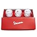 Produktbild Vespa 606400M Christbaumkugeln Weihnachtsmann (3 Stück) rot-weiß