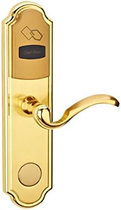 Hotel Lock Zinc Alloy Lock CE Certification Card Unlock,Gold-OneSize