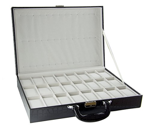 Feibrand Caja Guardar 36 Relojes Hombre Estuche Relojes Viaje