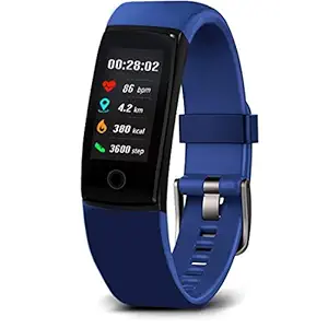 MorePro Fitness Tracker Waterproof Activity Tracker with Heart Rate Blood Pressure Monitor, Color Screen Smart Bracelet with Sleep Tracking Calorie Counter, Pedometer Watch for Kids Women Men,Bule