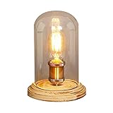 Material: Madera & Vidrio & Cobre; Acabado: Pintura; Voltaje de entrada: 220-240V CA; Madera Diámetro: 160mm, altura: 200mm; Vidrio Diámetro: 120mm, altura: 210mm.