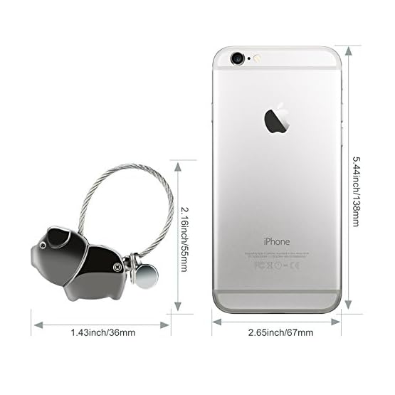 Foonii 1 par Parejas Llaveros, magnética Desmontable Auto Llaveros, para Parejas Mujer Hombre (Negra + Oro Rosa) - Imagen 4