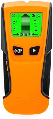 : Auto Calibration Stud Finder, Meer 3-in-1 Electronic Stud Center Finder, Metal and AC Live Wire Detector, Multifunctional Wall Scanner High Precision Detector Ampere Meters with Backlit LCD Screen, Color Yellow and Black
