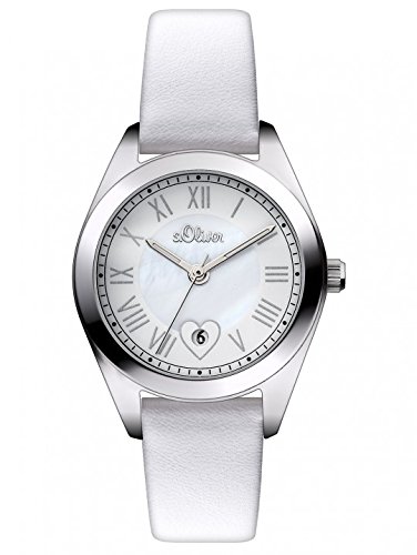 s.Oliver Damen-Armbanduhr XS Analog Quarz Leder SO-2973-LQ s.Oliver Damen-Armbanduhr XS Analog Quarz Leder SO-2973-LQ